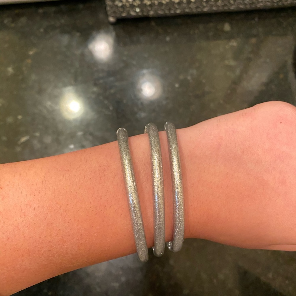 Silver Stackable bangles - Picture 2 of 7